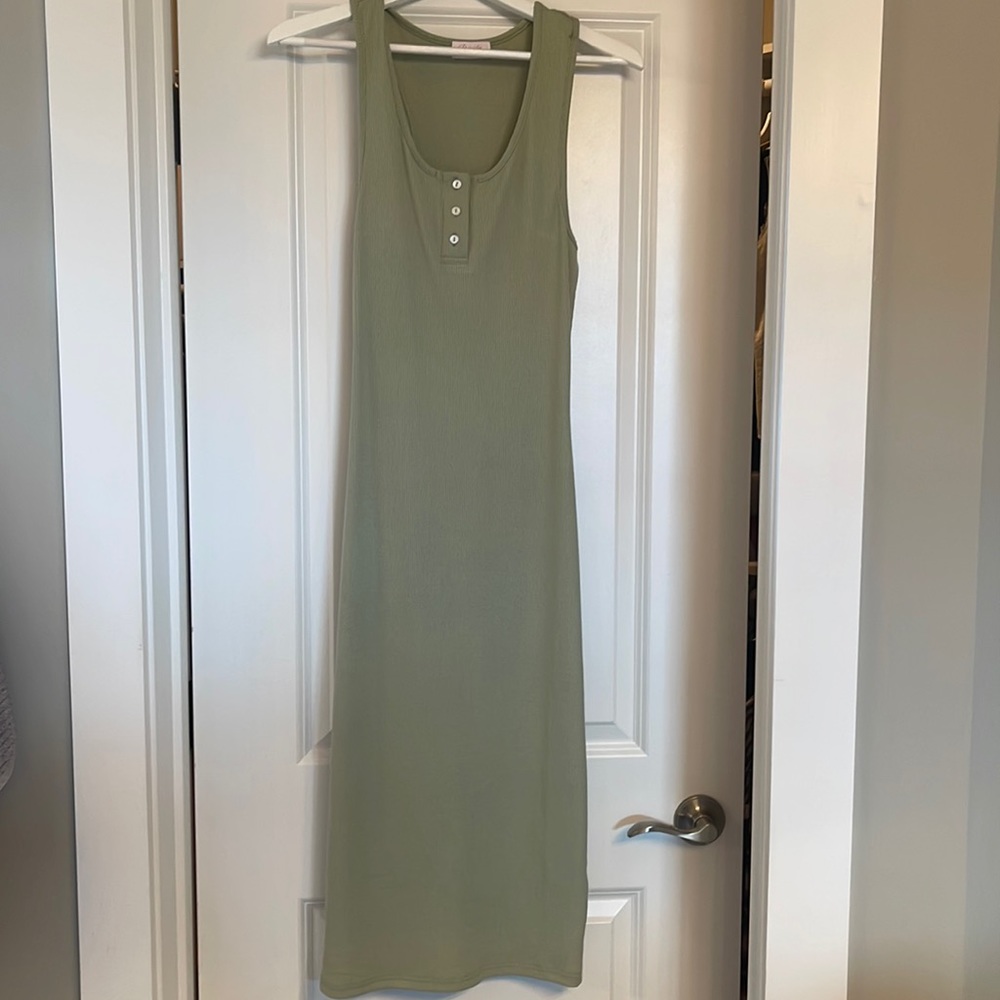 Ribbed tank dress